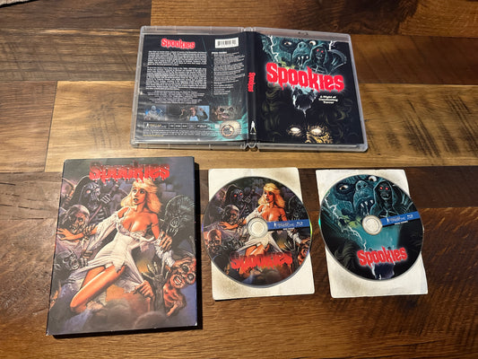 Spookies (Blu ray, Vinegar Syndrome, Woman Slipcover, 80’s Horror)