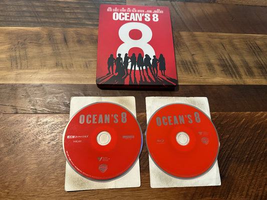 Ocean's 8 4K Ultra HD/Blu ray*Warner Bros*Steelbook*2 Disc*No Digial*