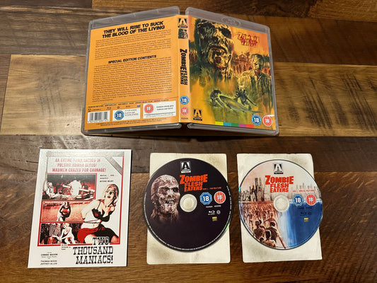 Zombie Flesh Eaters Blu ray*Arrow Video*Region B*Special Edition*2 Disc