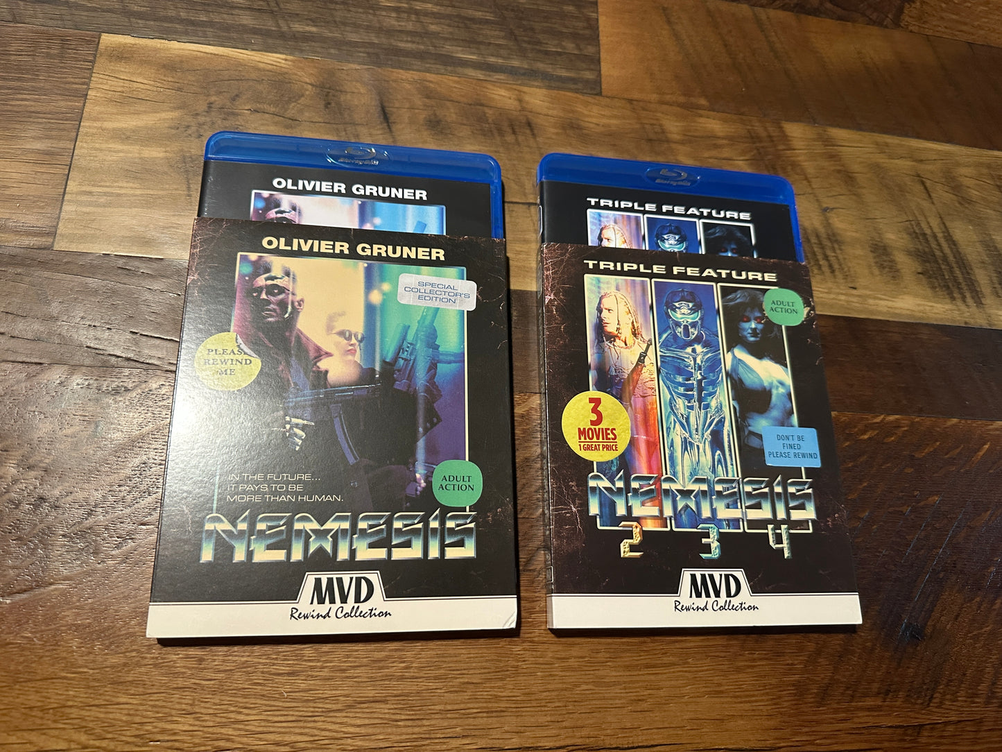 Nemesis 1, 2,3,4 (Blu ray, MVD Rewind Collection, Slipcovers, Posters)