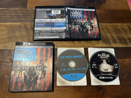 The Purge Anarchy (4K Ultra HD/Blu ray, Universal, Slipcover, No Digital)