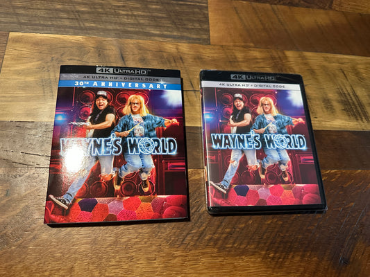 Wayne’s World (4K Ultra HD/Blu ray, Paramount, Slipcover, 30th Ann, NEW)