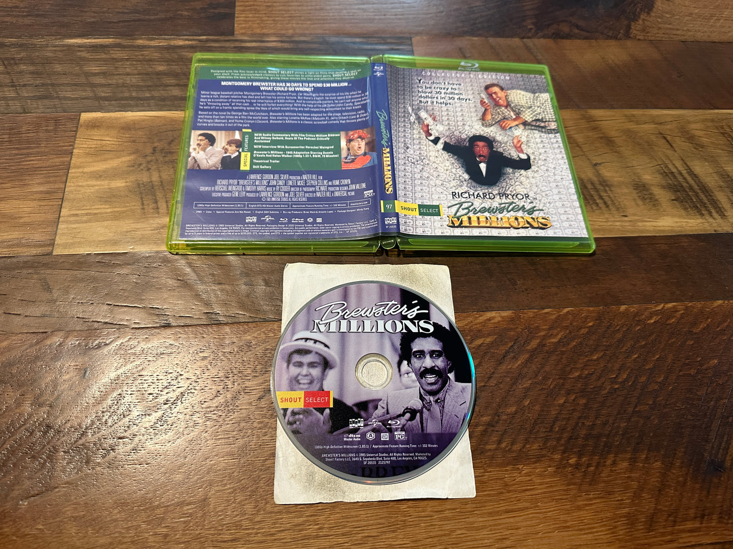 Brewster’s Millions (Blu ray, Shout Select, 80’s Classic, Collector’s Edition)
