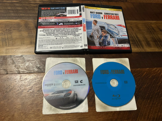 Ford V Ferrari (4K Ultra HD/Blu ray, 20th Century Fox, 2 Disc, No Digital)