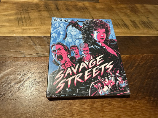 Savage Streets (Blu ray, Code Red, Linda Blair 80’s Classic, Slipcover, NEW)