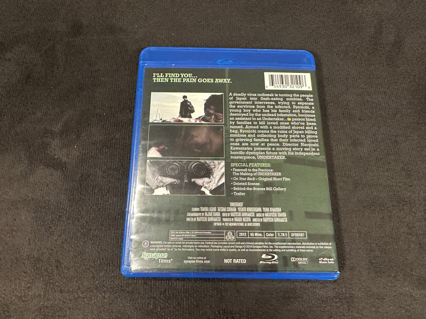 Undertaker (Blu ray, Synapse Films, 2012 Horror Classic, Widescreen)