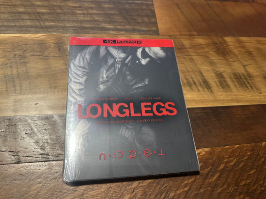 Longlegs 4K Ultra HD-Import Release-Steelbook-Region Free-Slipcover-NEW