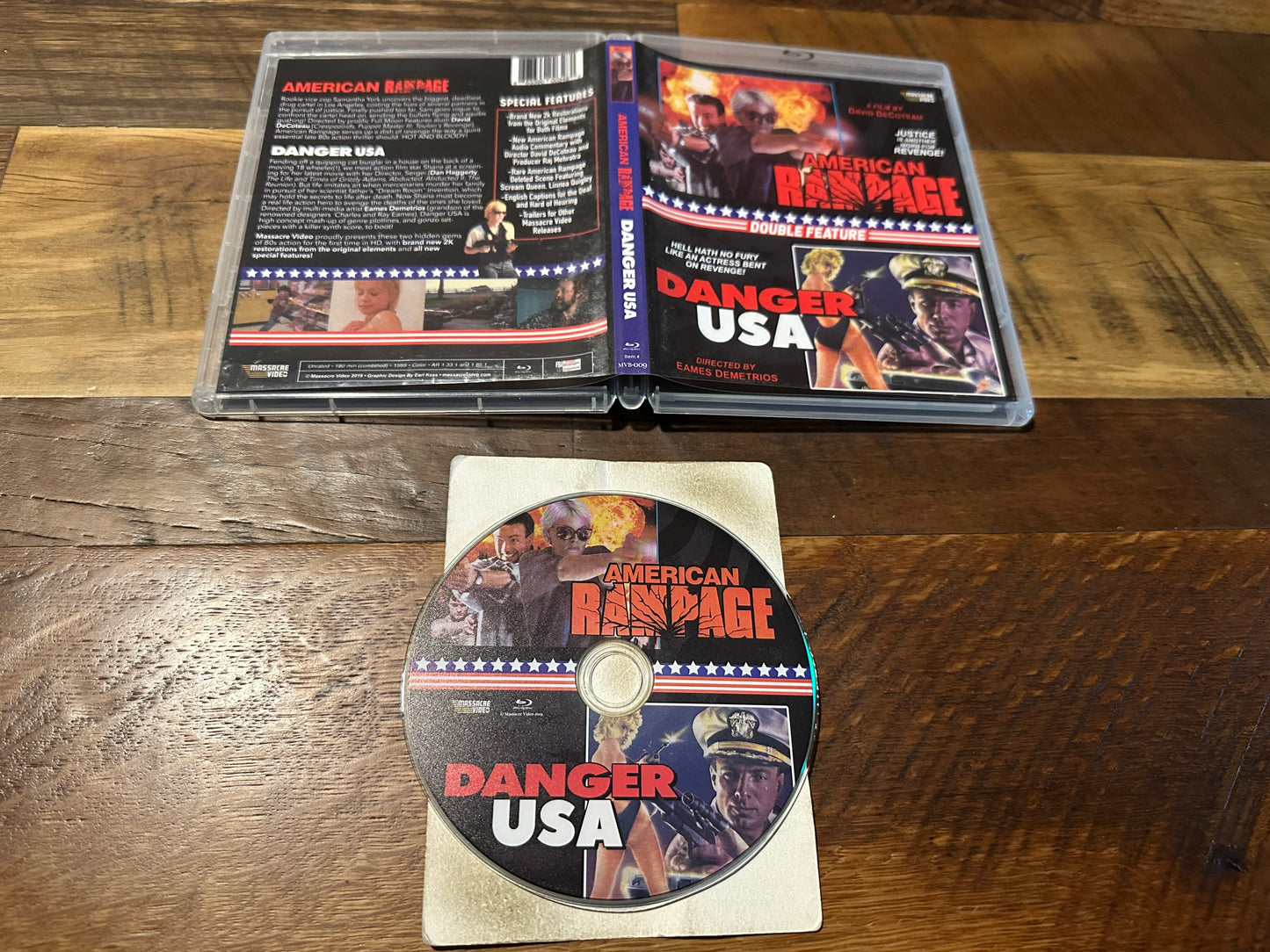 American Rampage & Danger USA (Blu ray, Massacre Video, Double Feature)