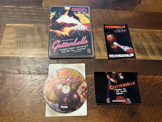 Gutterballs DVD-Danger After Dark-Signed X2-Ryan Nicholson Horror