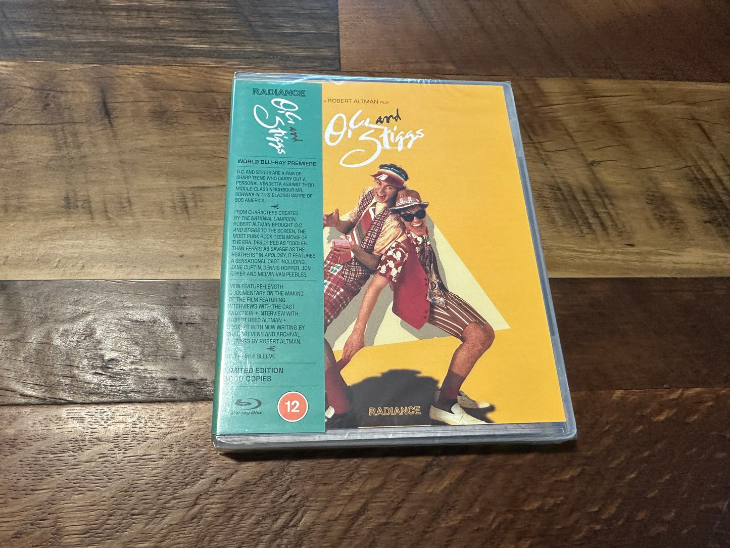 O.C. and Stiggs Blu Ray, Radiance, Region B, Limited Edition, NEW/Sealed)