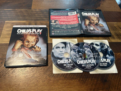 Child’s Play (4K Ultra/Blu ray, Scream Factory, Collector’s Ed, Slipcover)