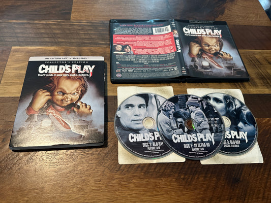 Child’s Play (4K Ultra/Blu ray, Scream Factory, Collector’s Ed, Slipcover)