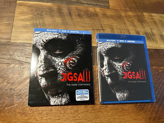 Jigsaw Blu ray/DVD-Lionsgate-Slipcover-2 Disc-Saw Series-NEW