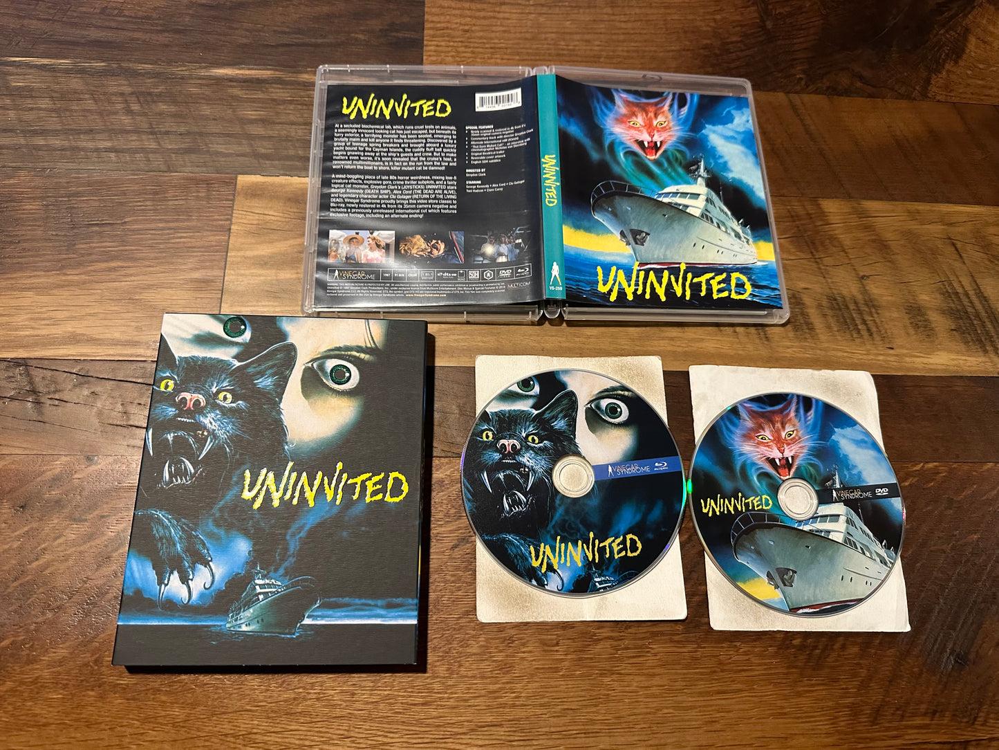 Uninvited Blu ray/DVD-Vinegar Syndrome-Original Slipcover-80’s