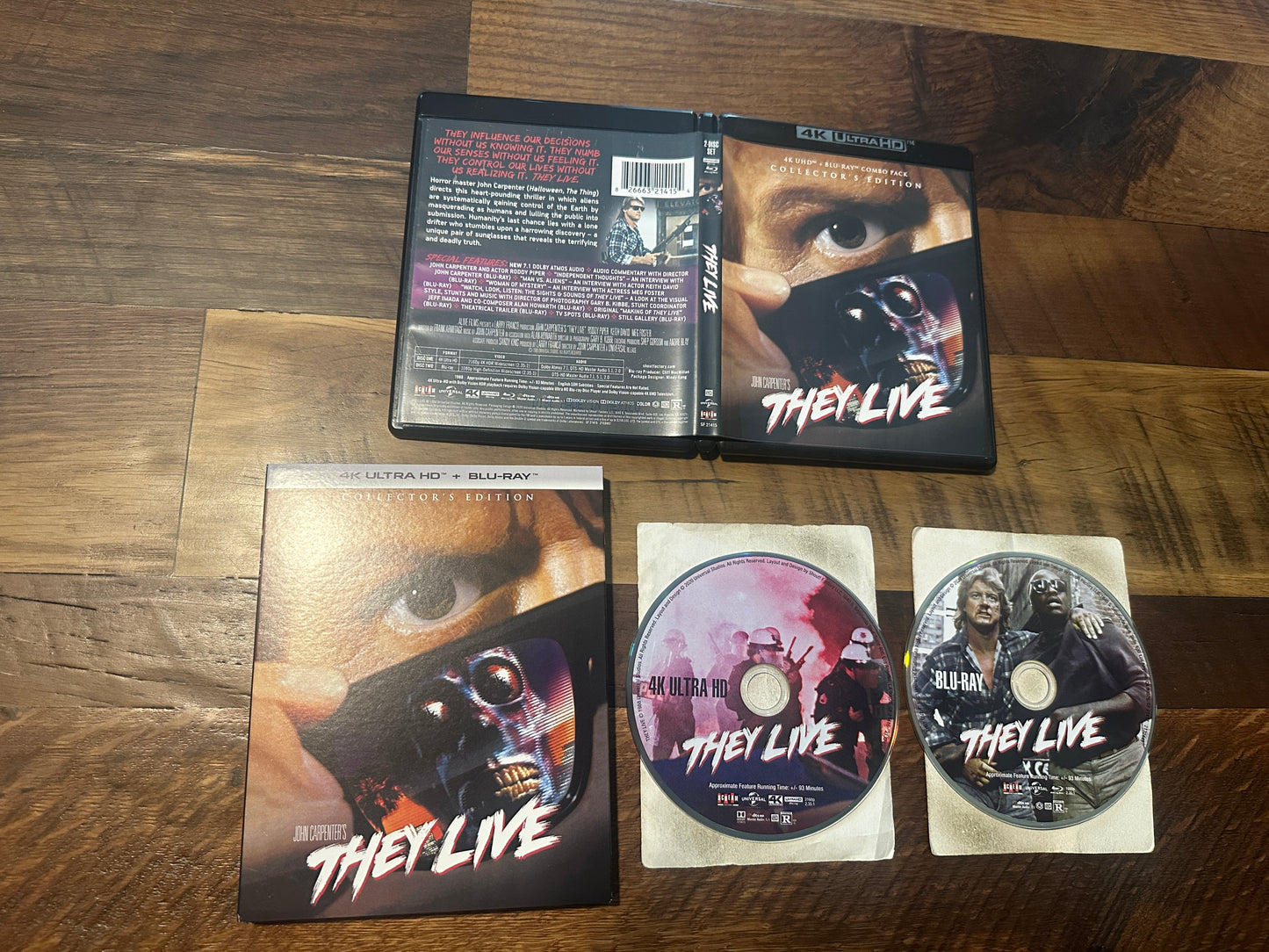 They Live (4K Ultra HD/Blu ray, Scream Factory, Slipcover, 2 Disc)