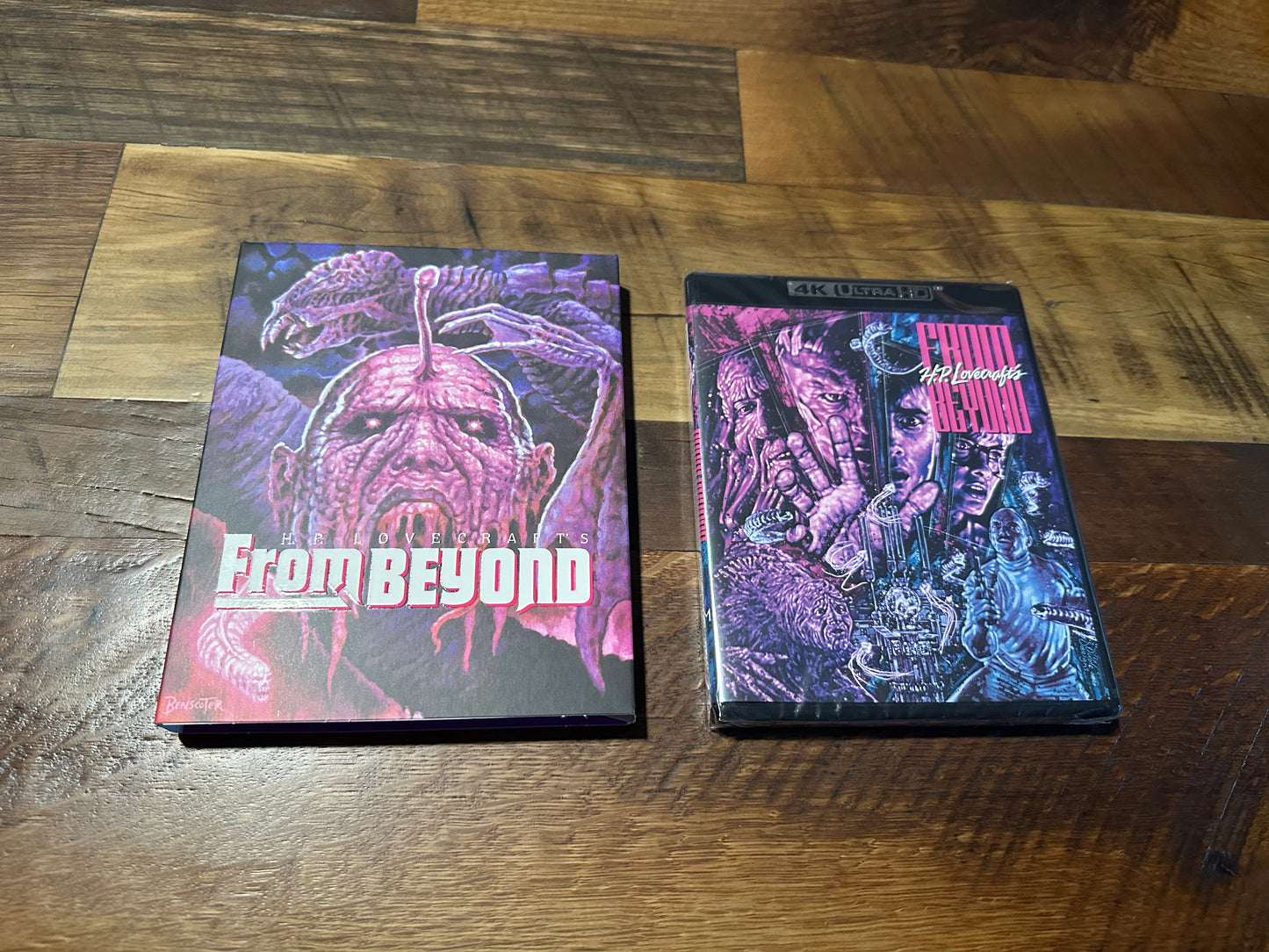From Beyond (4K Ultra HD/Blu ray, Vinegar Syndrome, 3 Disc, Slipcover, NEW)
