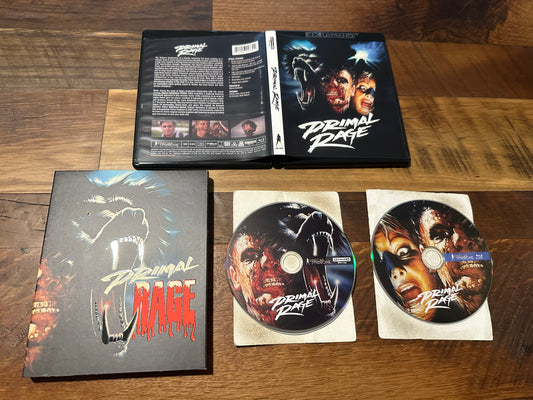 Primal Rage (4K Ultra HD/Blu ray, Vinegar Syndrome, Slipcover, 2 Disc)