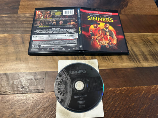 Sinners 4K Ultra HD-Warner Bros-Michael B Jordan-Widescreen-No Digital-