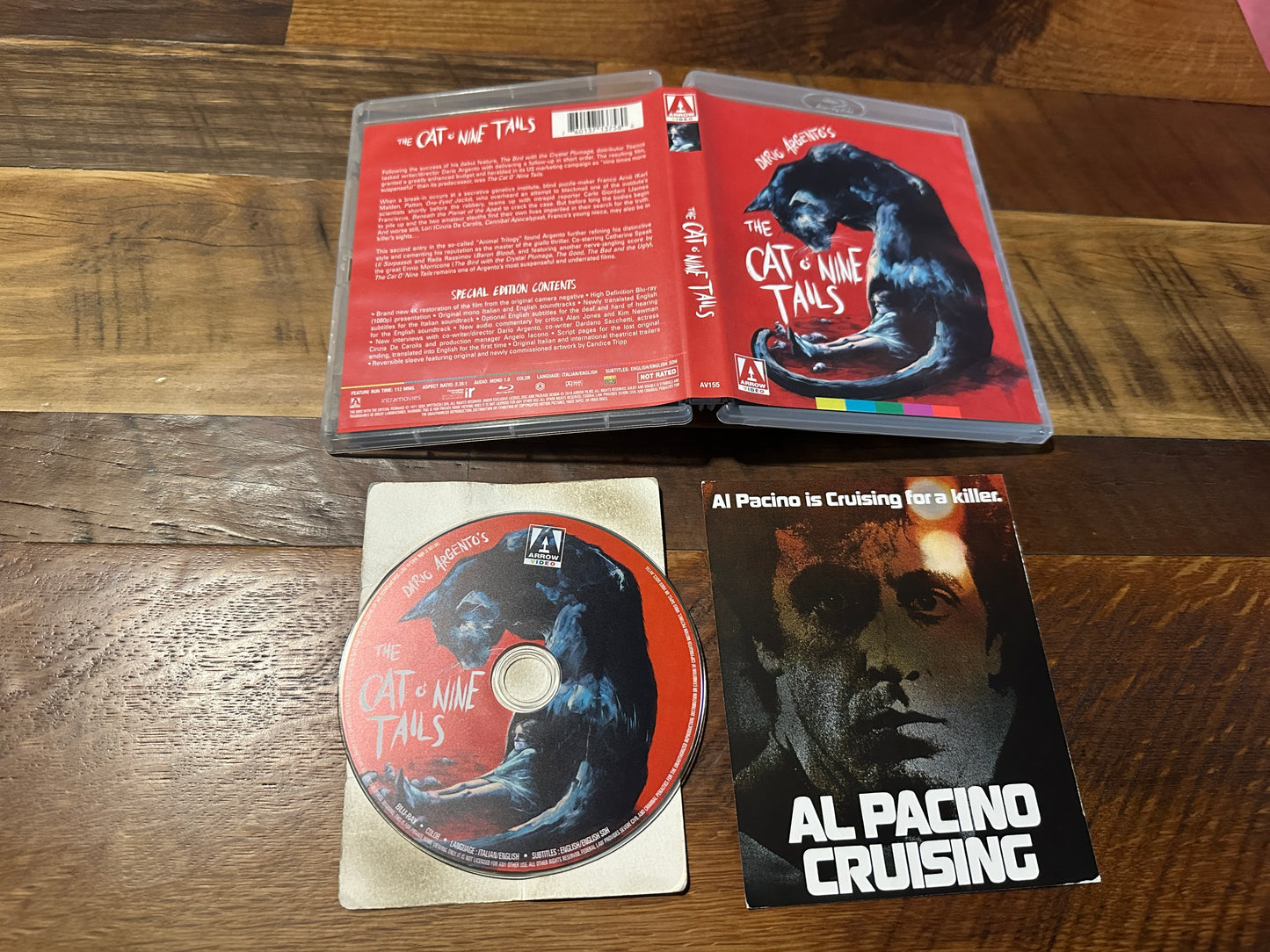 The Cat O Nine Tails (Blu ray, Arrow Video, Dario Argento, US Release)