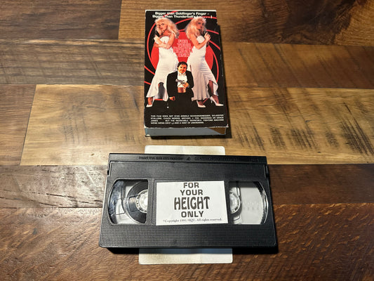 For Your Height Only VHS-90’s Classic-Slipcase-Rare 007 Comedy