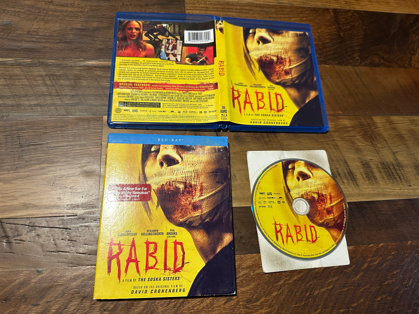 Rabid (Blu ray, Scream Factory, Slipcover, 2019 Horror, Widescreen)