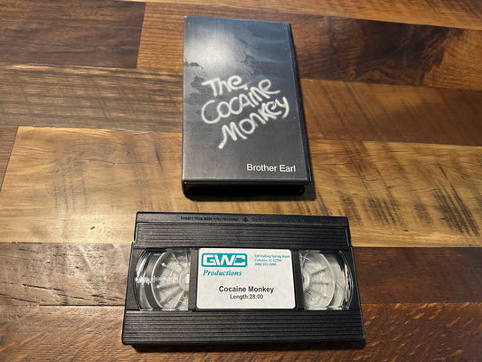 The Cocaine Monkey VHS-GWC Production-Brother Earl-Ultra Rare-