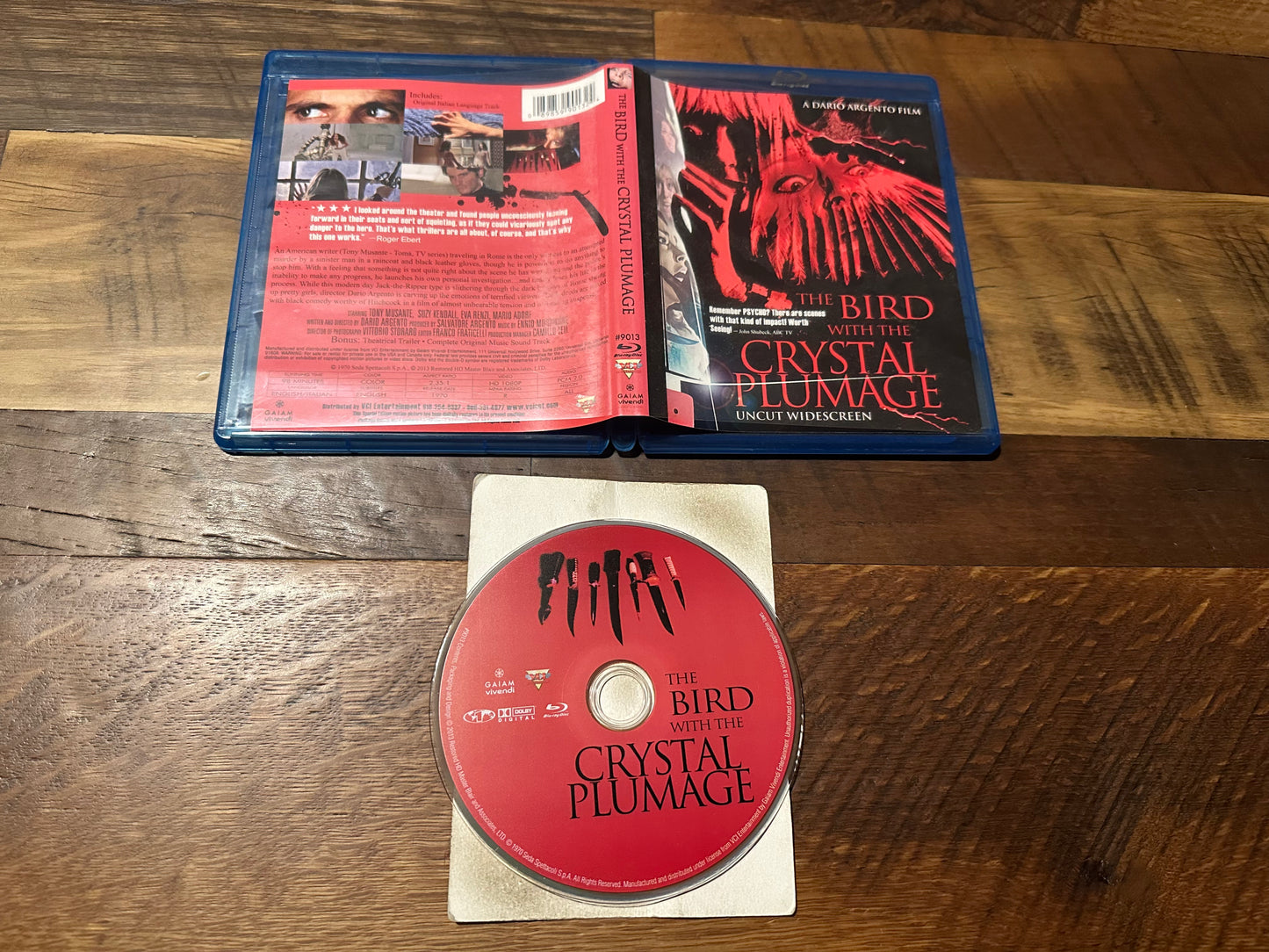 The Bird With The Crystal Plumage Blu ray-VCI Ent-Dario Argento