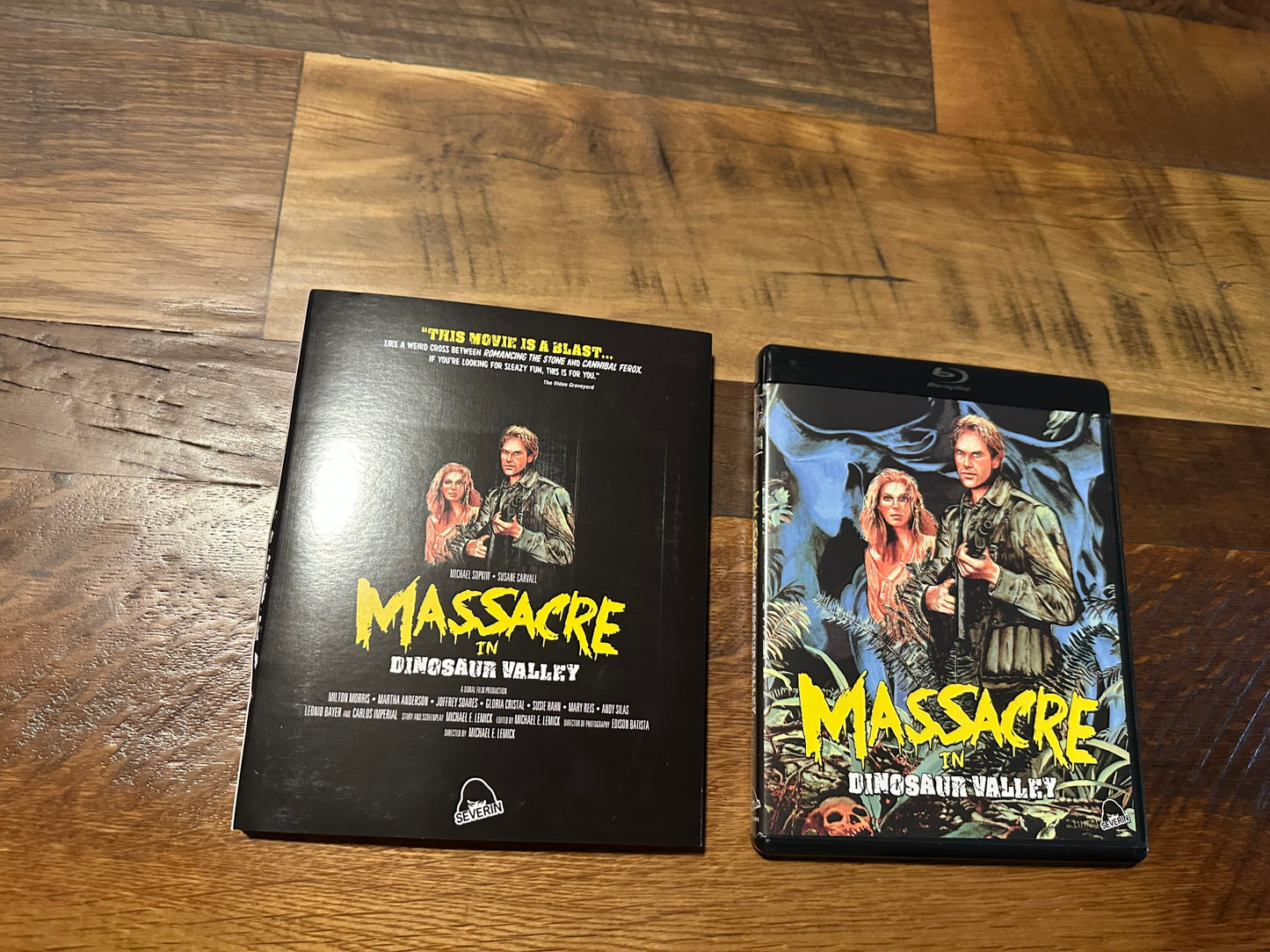 Massacre In Dinosaur Valley (Blu ray, Severin Film, Slipcover, 70's Horror)