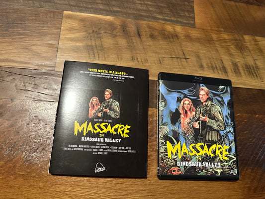Massacre In Dinosaur Valley (Blu ray, Severin Film, Slipcover, 70's Horror)