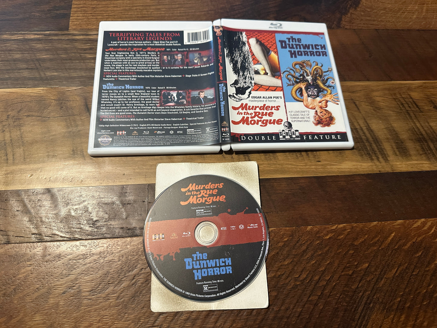 Murders in the Rue Morgue & The Dunwich Horror (Blu ray, Scream Factory)