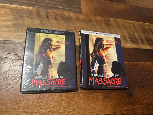 Sorority House Massacre (4K Ultra HD/Blu ray, Scream Factory, Slipcover, NEW)