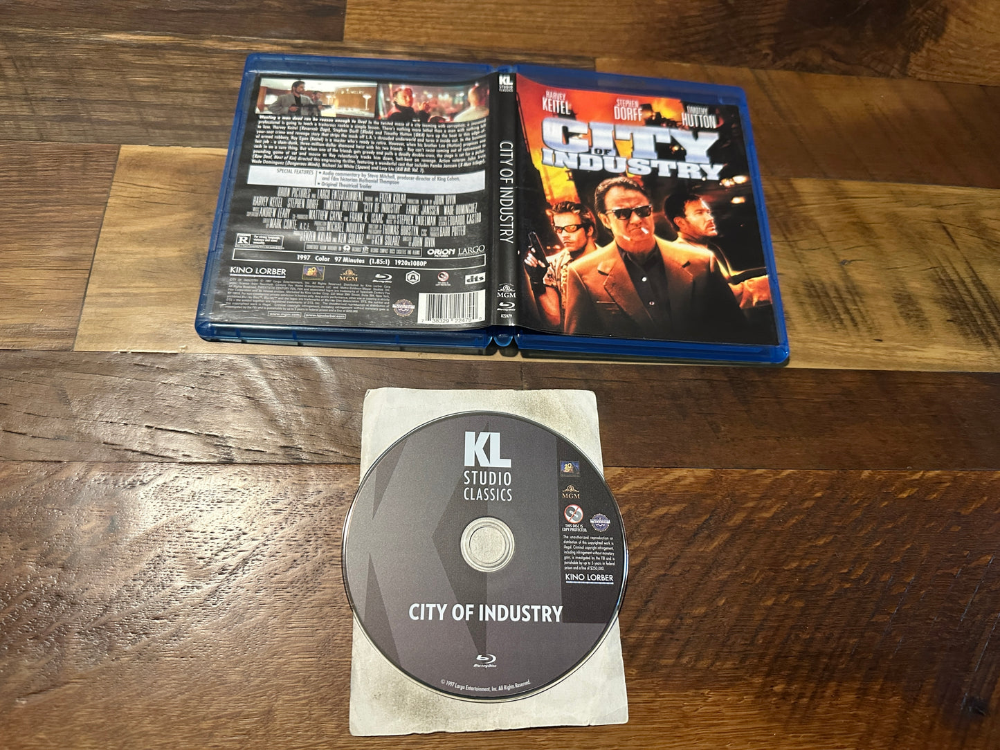 City of Industry (Blu ray, Kino Lorber, 90’s Classic, Harvey Keitel)