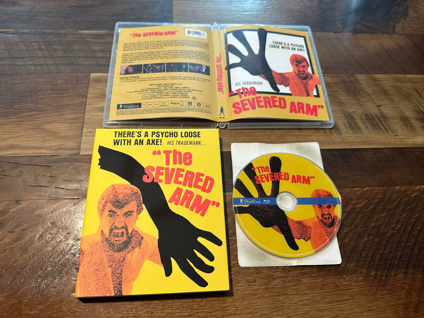 The Severed Arm (Blu ray, Vinegar Syndrome, Slipcover, 70s Horror)