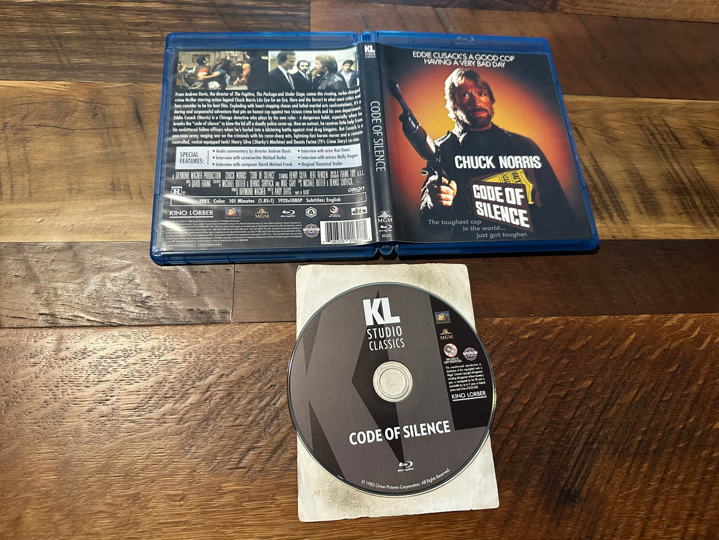 Code Of Silence (Blu ray, Kino Lorber, Chuck Norris Classic, Widescreen)