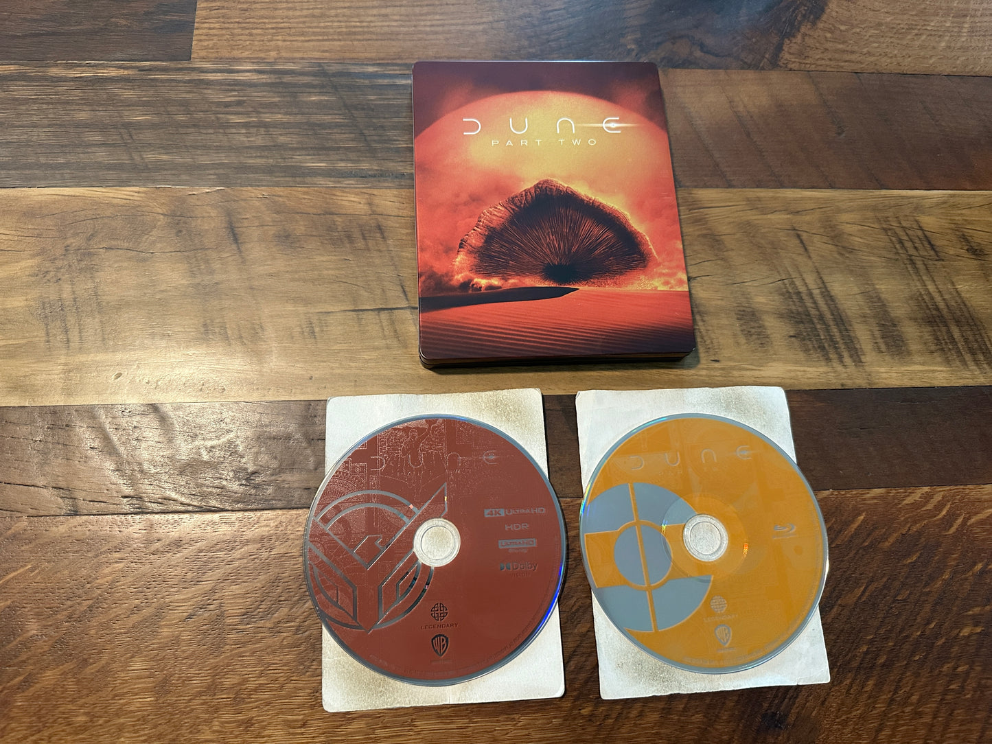 Dune Part Two (4K Ultra HD/Blu ray, Warner Bros, Steelbook, No Digital)