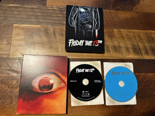 Friday the 13th (4K Ultra HD/Blu ray, Steelbook, Slipcover, No Digital)