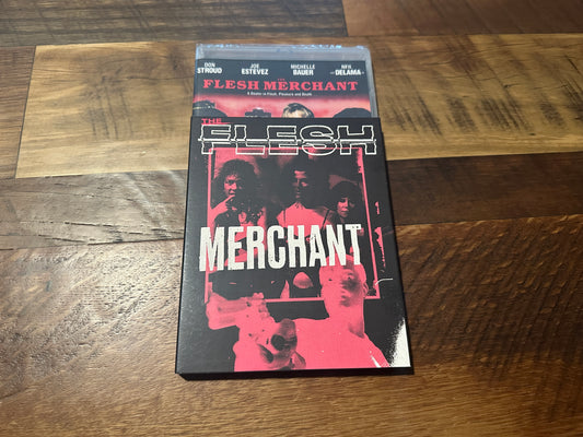 The Flesh Merchant Blu ray-Vinegar Syndrome Partner Label-Slipcover-NEW-