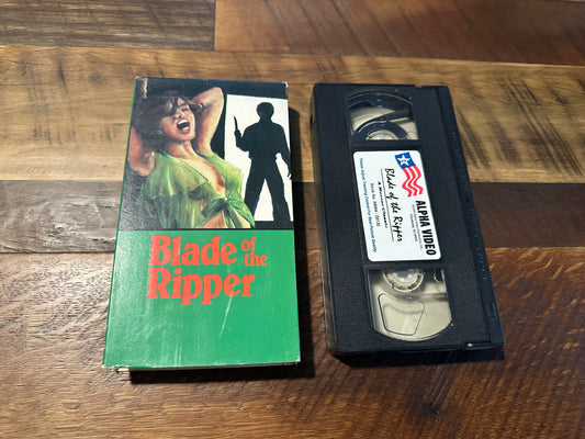 Blade Of The Ripper VHS-Slipcase-Alpha Video-Classic Horror