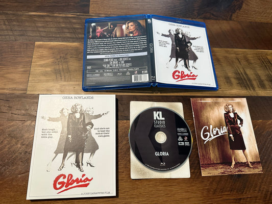 Gloria Blu ray-Kino Lorber-80’s Gena Rowlands-Slipcover-
