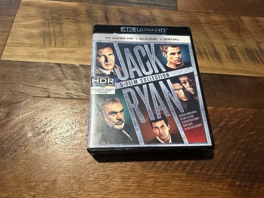 Jack Ryan 5 Film Collection (4K Ultra HD/Blu ray, Paramount, No Digital)