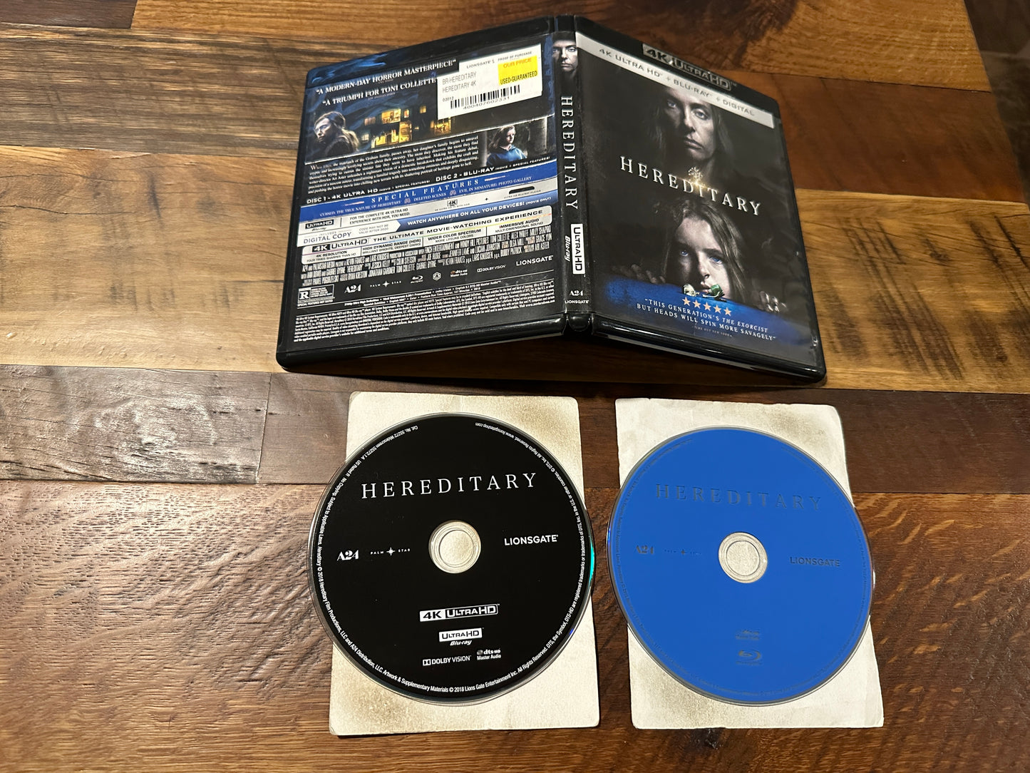 Hereditary (4K Ultra HD/Blu ray, Lionsgate, 2018 Horror, No Digital)