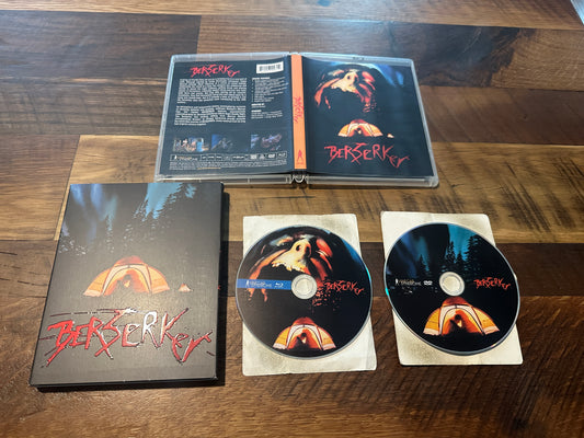 Berserker (Blu ray, Vinegar Syndrome,OOP Slipcover, 80's Horror)