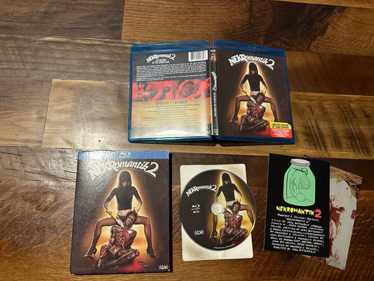 Nekromantik (2 Blu ray, Cult Epics, 90’s Disturbing Horror, Slipcover, Rare, OOP)