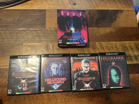 Hellraiser Tetralogy (4K Ultra HD, Arrow Video, Boxset, Slip, Special Edition)