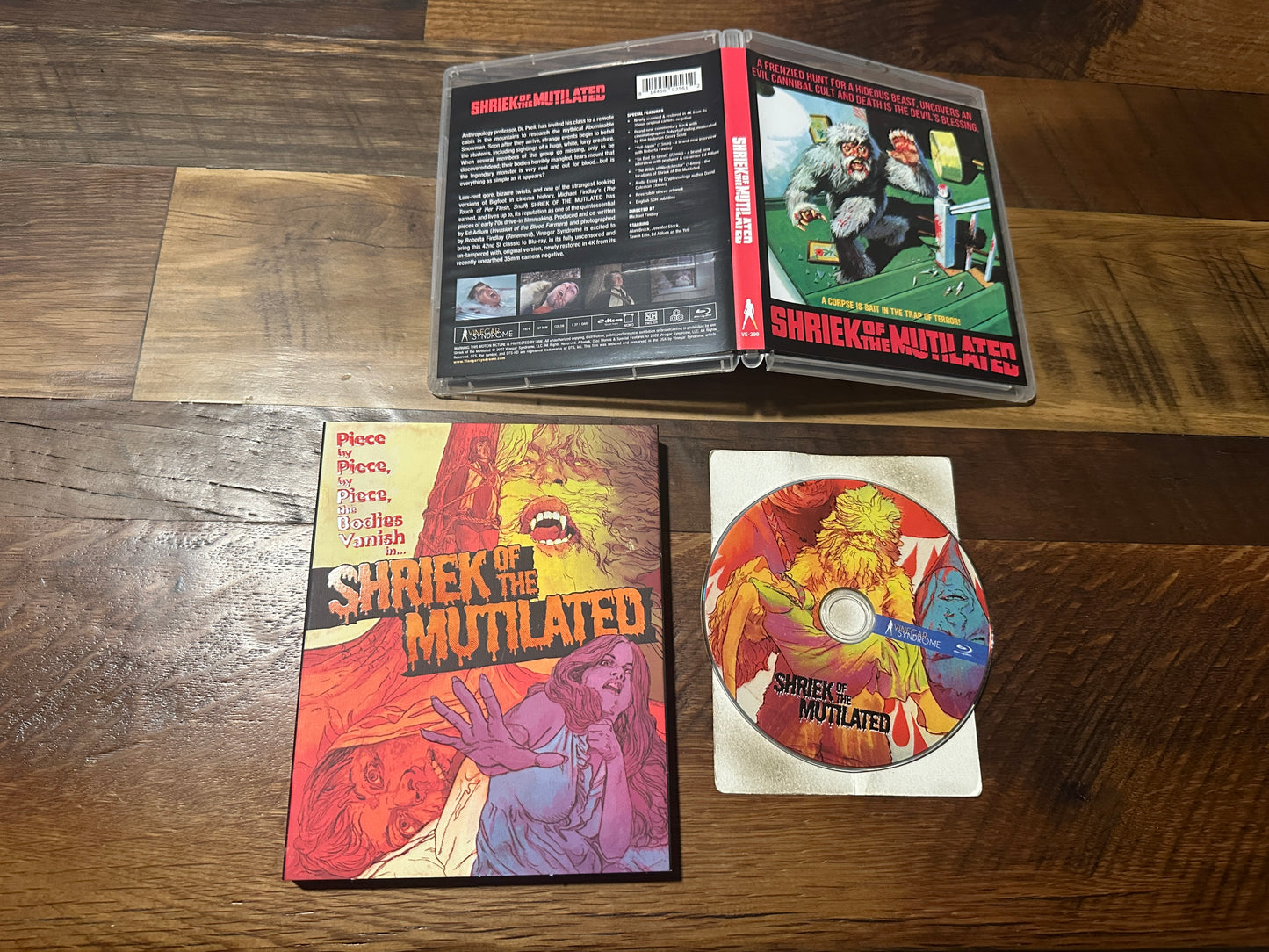 Shriek Of the Mutilated (Blu ray, Vinegar Syndrome, 70's Horror, Slipcover)