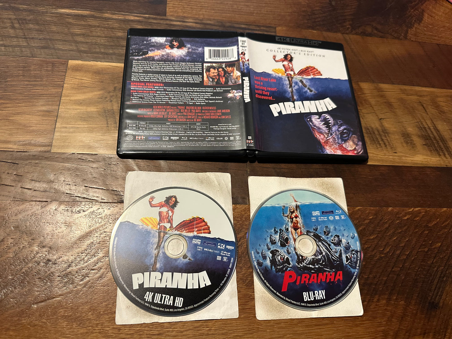 Piranha 4K Ultra HD/Blu ray-Scream Factory-Collector’s Edition-