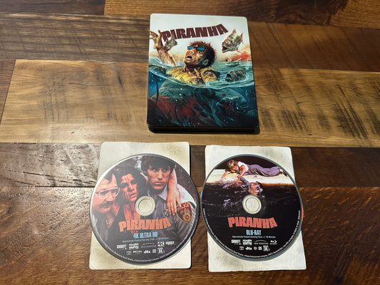 Piranha (4K Ultra HD/Blu ray, Scream Factory, Steelbook, 2 Disc)