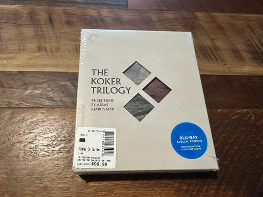 The Koker Trilogy Blu ray, Criterion Collection, Special Edition, NEW/Sealed)