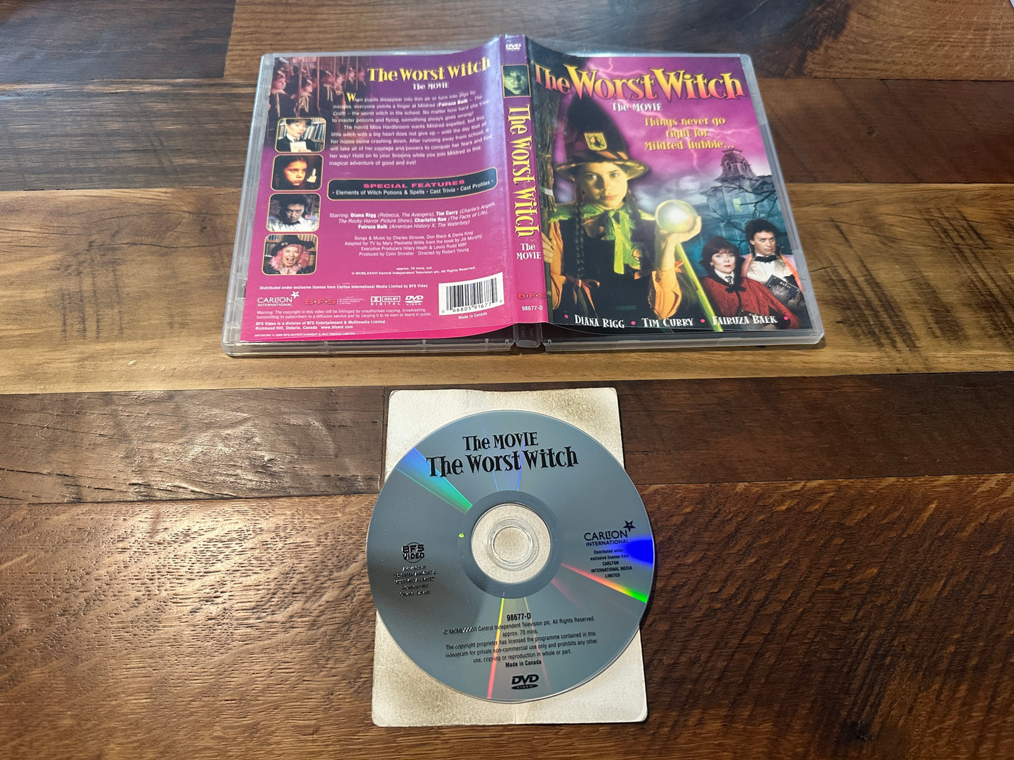 The Worst Witch The Movie (DVD, BFS Video, 80’s Classic, Tim Curry)