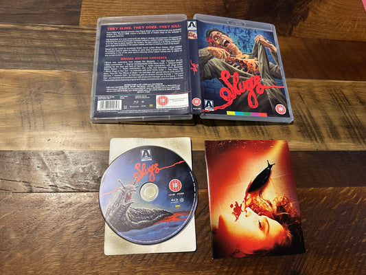 Slugs (Blu ray, Arrow Video, Booklet, 90’s Horror, Special Ed, Region B)